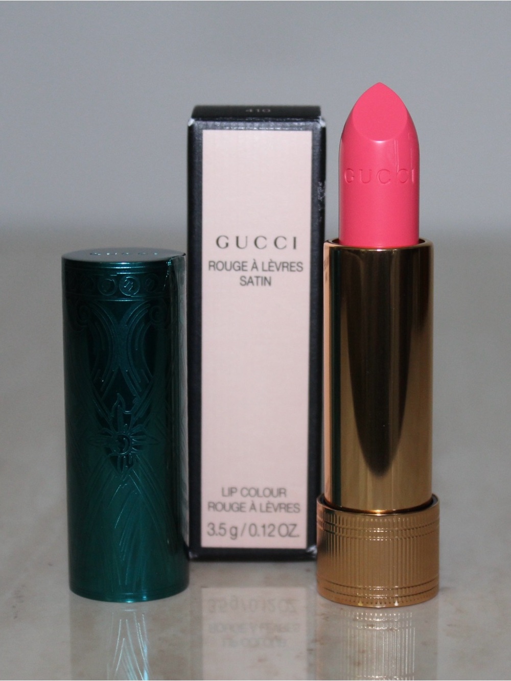 Gucci 410 ‘No More Orchids’ Rouge à Lèvres Satin Lipstick